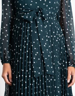 Hot Seraphine Adelaide | Pleated Spot Maternity & Nursing Dress