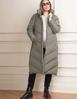 Shop Seraphine Adena | Long Maternity & Babywearing Puffer Coat