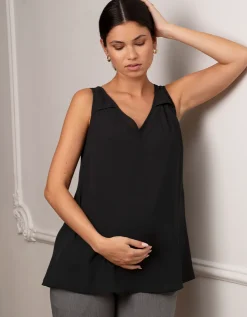 Sale Seraphine Aliza | Black Maternity, Nursing & Pumping Camisole
