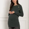 Best Sale Seraphine Amalia | Ripple Stitch Maternity & Nursing Sweater