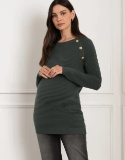 Best Sale Seraphine Amalia | Ripple Stitch Maternity & Nursing Sweater