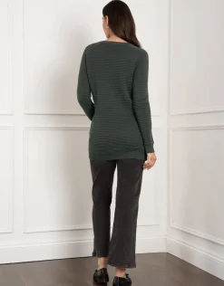 Best Sale Seraphine Amalia | Ripple Stitch Maternity & Nursing Sweater
