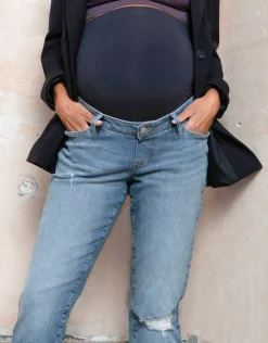 Cheap Seraphine Angel | Organic Ripped Boyfriend Maternity Jeans