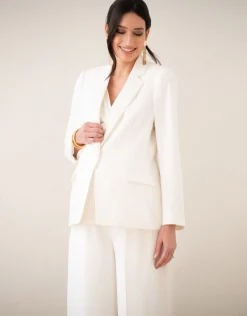 Best Sale Seraphine Anise | Single-Breasted Tuxedo Maternity-To-Nursing Blazer