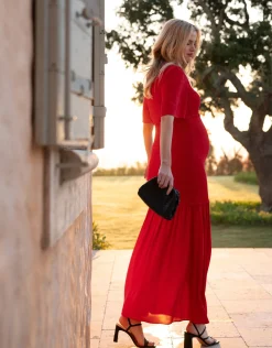 Flash Sale Seraphine Arbor | Shirred Maternity-To-Nursing Maxi Dress