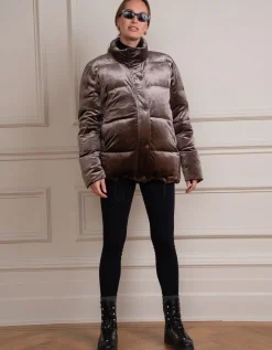Cheap Seraphine Aris | Maternity & Babywearing Velvet Puffer Coat