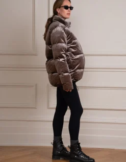 Cheap Seraphine Aris | Maternity & Babywearing Velvet Puffer Coat
