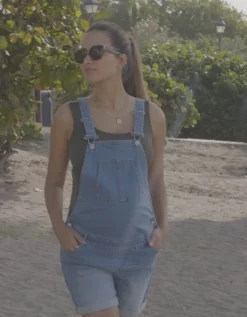 Clearance Seraphine Beck | Cotton Maternity Short Overalls