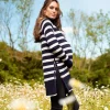 Store Seraphine Bergen | Roll Neck Striped Maternity & Nursing Tunic