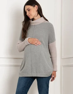 Flash Sale Seraphine Bertram | Roll Neck Knit Maternity & Nursing Sweater