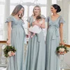 Shop Seraphine Bianca | Sage Green Lace & Silk Chiffon Maxi Maternity & Nursing Occasion Dress