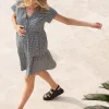Cheap Seraphine Bravada | Cotton Gingham Button-Down Shift Maternity-To-Nursing Dress
