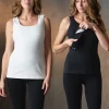Sale Seraphine Brynlee | Twin Pack Nursing Vest Tops - Black & White