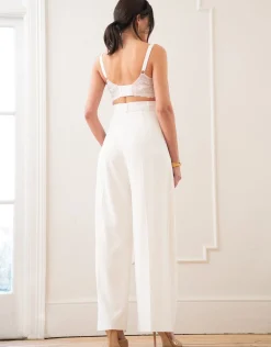 Fashion Seraphine Calico | Wide Leg Over Bump Maternity Pants
