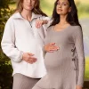 Discount Seraphine Carnelian | Rib Knit Maternity & Nursing Co-ord Top