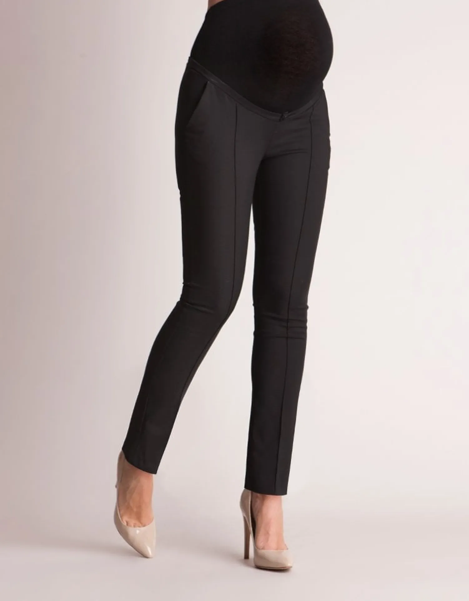 Store Seraphine Carrie | Tailored Black Maternity Pants