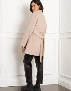 Fashion Seraphine Chandler | Double-Breasted Wool Maternity Coat