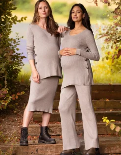 Hot Seraphine Chantria | Rib Knit Maternity Co-ord Skirt