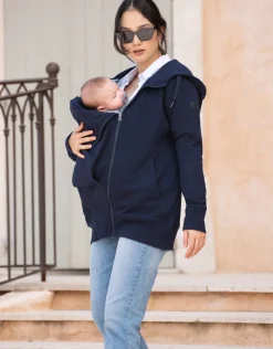 Online Seraphine Connor | Dark Blue 3 in 1 Maternity Hoodie