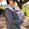 Best Seraphine Connor | Grey 3 in 1 Maternity Hoodie