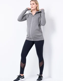 Best Seraphine Connor | Grey 3 in 1 Maternity Hoodie