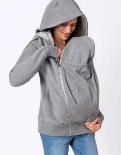 Best Seraphine Connor | Grey 3 in 1 Maternity Hoodie