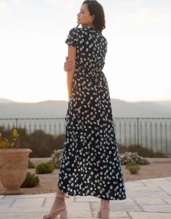 Hot Seraphine Daisy | Maxi-Length Wrap Maternity Dress