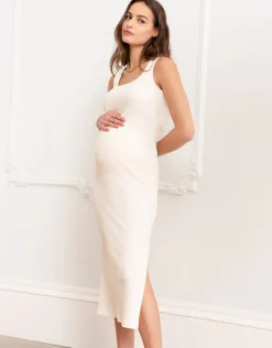 Store Seraphine Darina | Ribbed Jersey Bodycon-Style Maternity & Nursing Dress