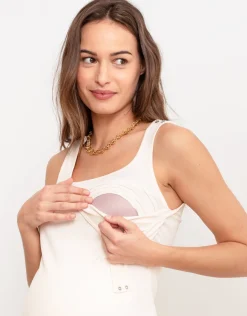 Store Seraphine Darina | Ribbed Jersey Bodycon-Style Maternity & Nursing Dress