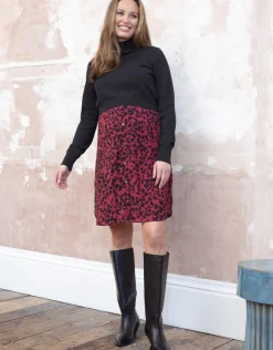 Store Seraphine Deandra | Printed Maternity & Nursing Dress with Cotton Blend Top