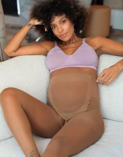 Best Sale Seraphine 20 Denier Mocha Maternity Tights u2013 2 Pack
