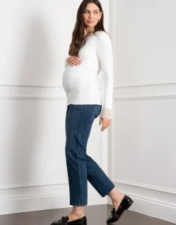 Cheap Seraphine Dottie | Lace Trim Jersey Layering Maternity & Nursing Top