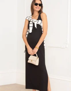Store Seraphine Elantra | Bodycon Maxi Maternity & Nursing Dressu00a0