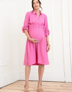 Hot Seraphine Elina | Maternity Shirt Dress