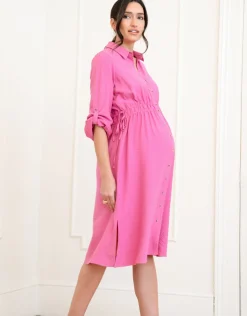 Hot Seraphine Elina | Maternity Shirt Dress