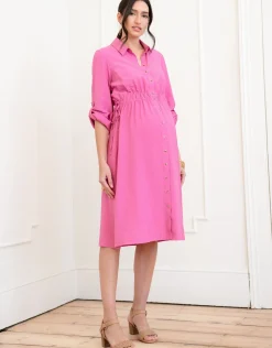 Hot Seraphine Elina | Maternity Shirt Dress