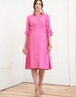 Hot Seraphine Elina | Maternity Shirt Dress