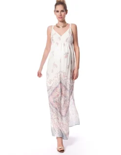 Sale Seraphine Elisha | Pastel Printed Maternity Maxi Dress