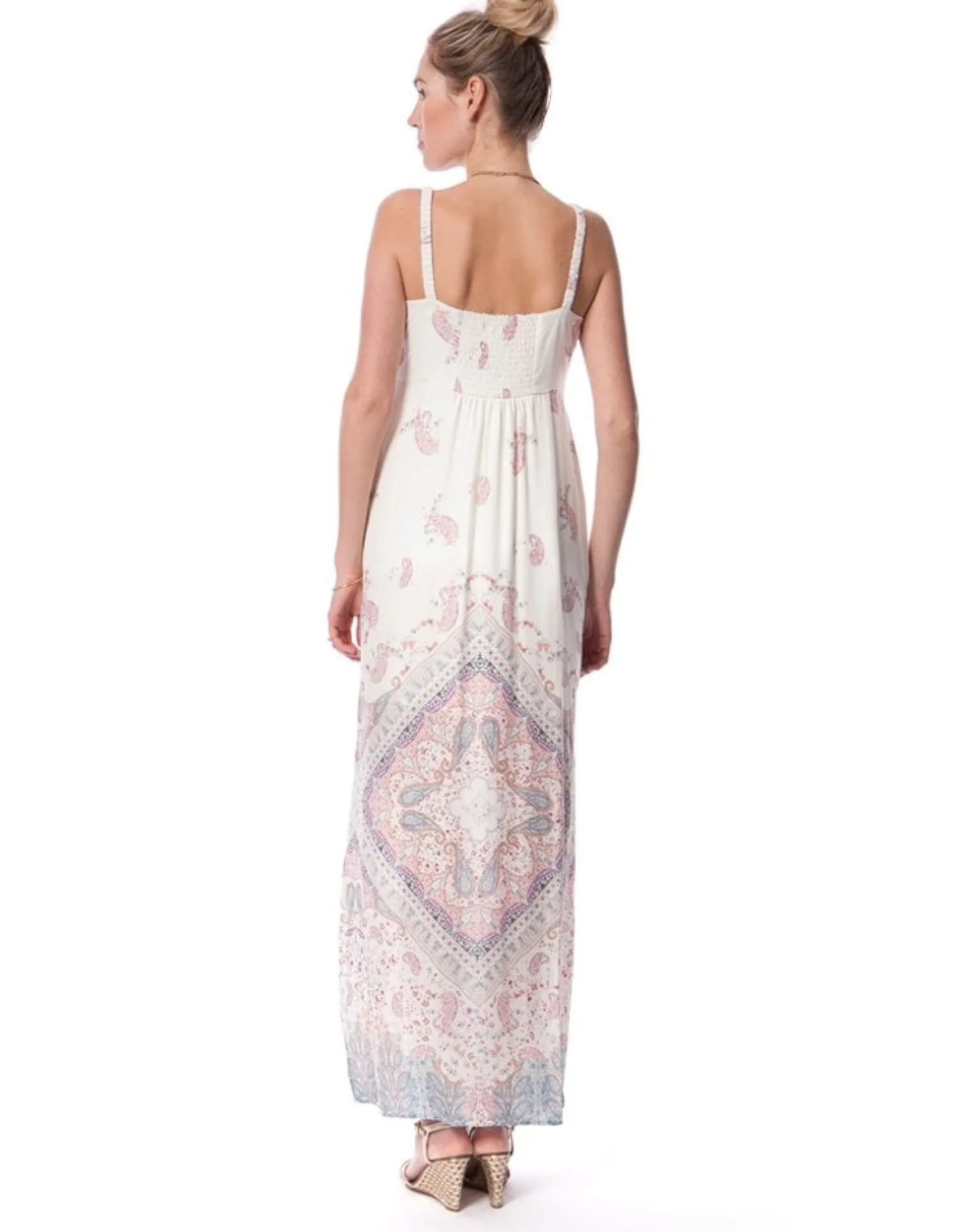 Sale Seraphine Elisha | Pastel Printed Maternity Maxi Dress