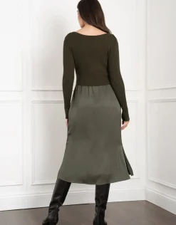 Cheap Seraphine Ellis | Knit Top with Woven Maternity & Nursing Slip Dress