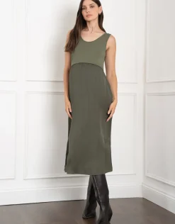 Cheap Seraphine Ellis | Knit Top with Woven Maternity & Nursing Slip Dress