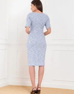 Cheap Seraphine Fauna | Tweed Midi Maternity Dress