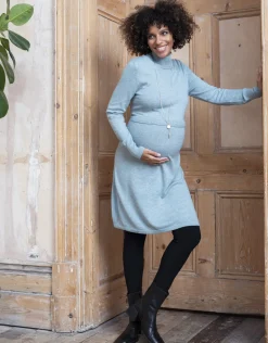 Online Seraphine Freya | Sage Wool Blend Maternity & Nursing Sweater Dress