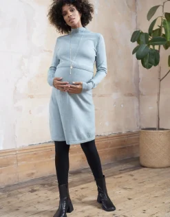 Online Seraphine Freya | Sage Wool Blend Maternity & Nursing Sweater Dress