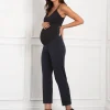 New Seraphine Gabi | Tapered Navy Maternity Pants