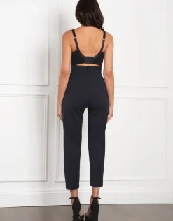 New Seraphine Gabi | Tapered Navy Maternity Pants
