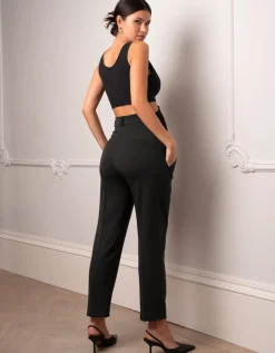 Online Seraphine Garland | Tapered Black Maternity Pants
