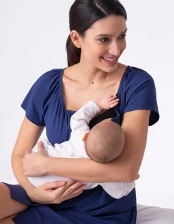 Fashion Seraphine Gemma | Popper-Fastening Maternity & Nursing Nightie