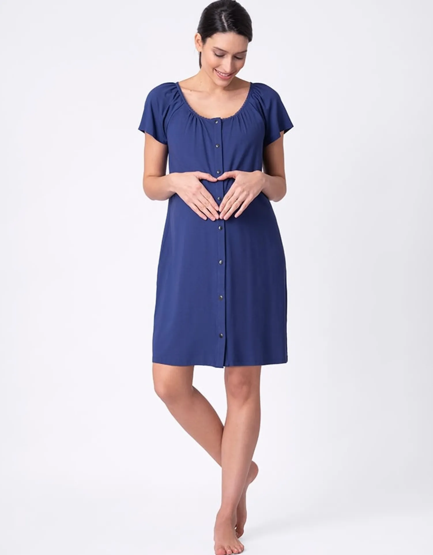 Fashion Seraphine Gemma | Popper-Fastening Maternity & Nursing Nightie