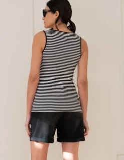 Cheap Seraphine Genesis | V-Neck Stripe Maternity-To-Nursing Vest Top